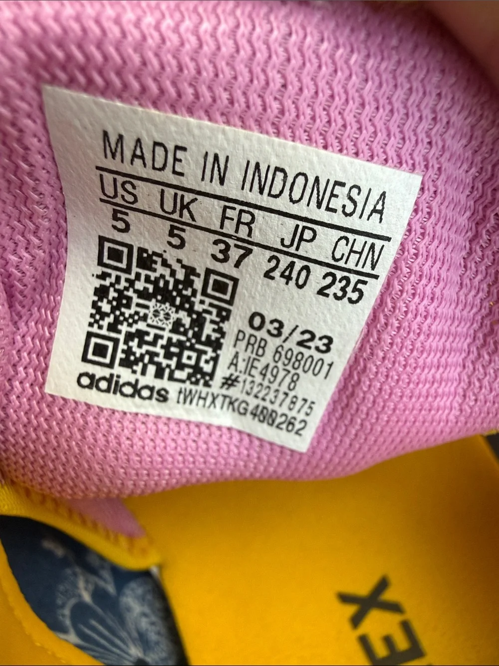 adidas Kids Pink and Yellow LEGO Sport Sandals